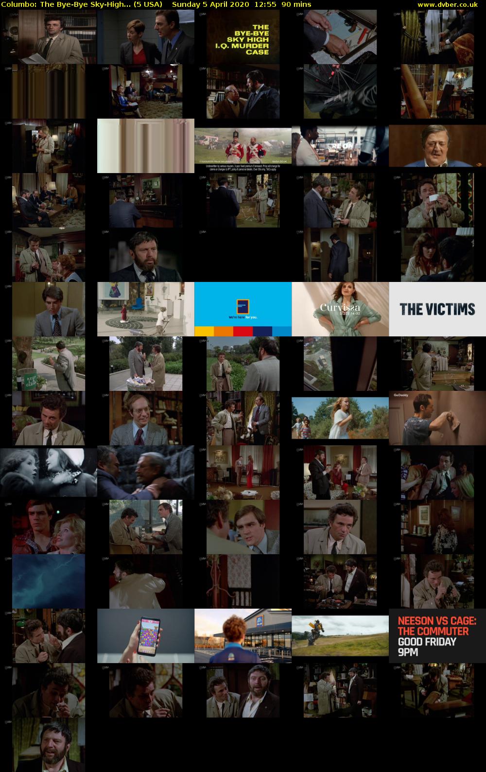 Columbo: The Bye-Bye Sky-High... (5 USA) Sunday 5 April 2020 12:55 - 14:25