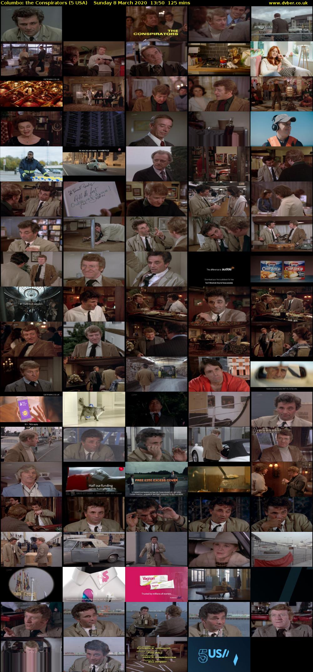 Columbo: The Conspirators (5 USA) Sunday 8 March 2020 13:50 - 15:55