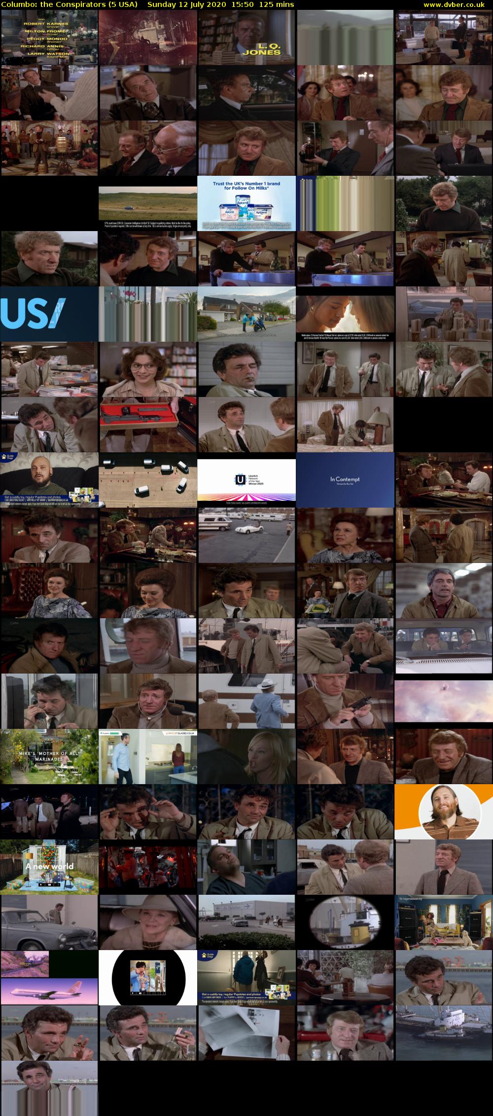 Columbo: The Conspirators (5 USA) Sunday 12 July 2020 15:50 - 17:55