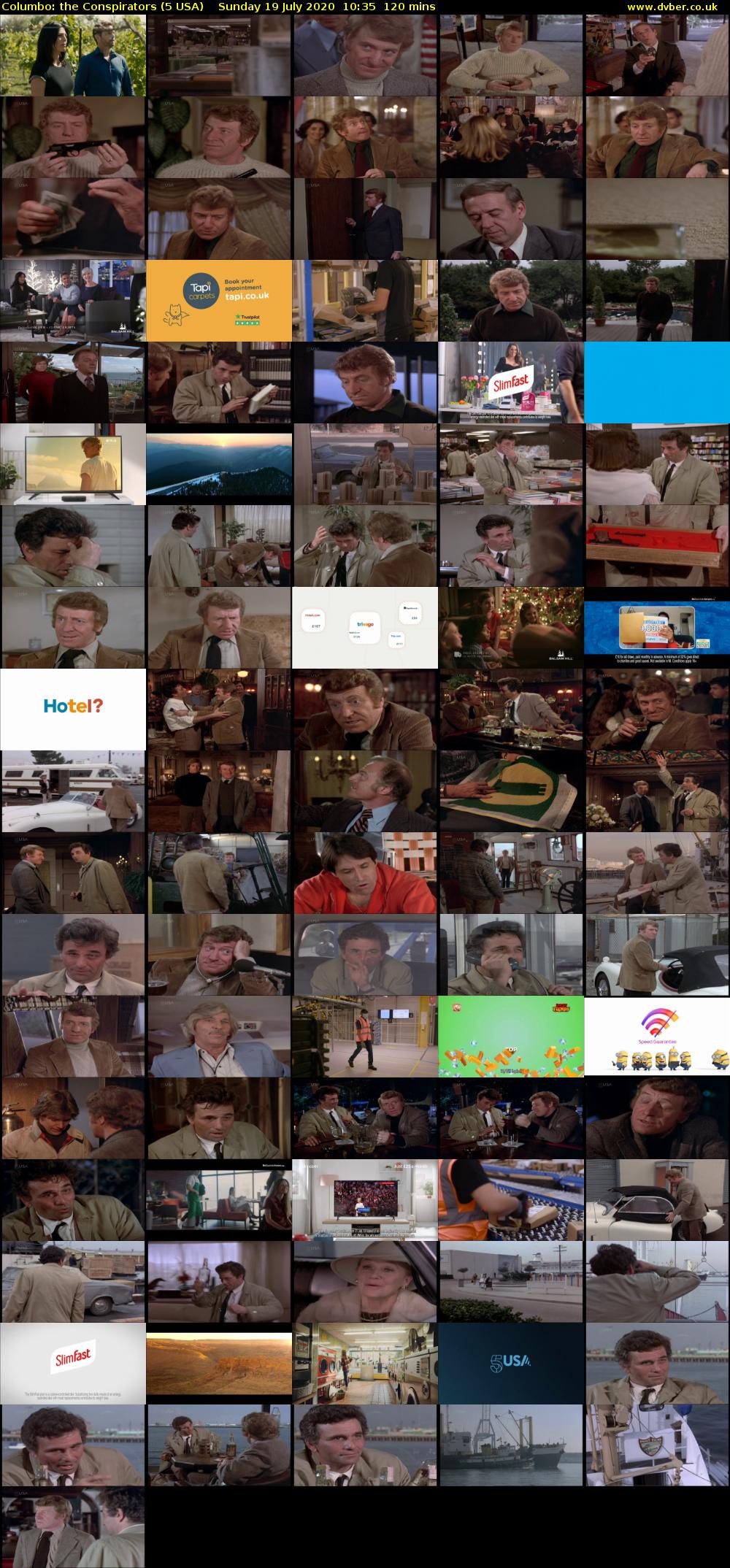 Columbo: The Conspirators (5 USA) Sunday 19 July 2020 10:35 - 12:35