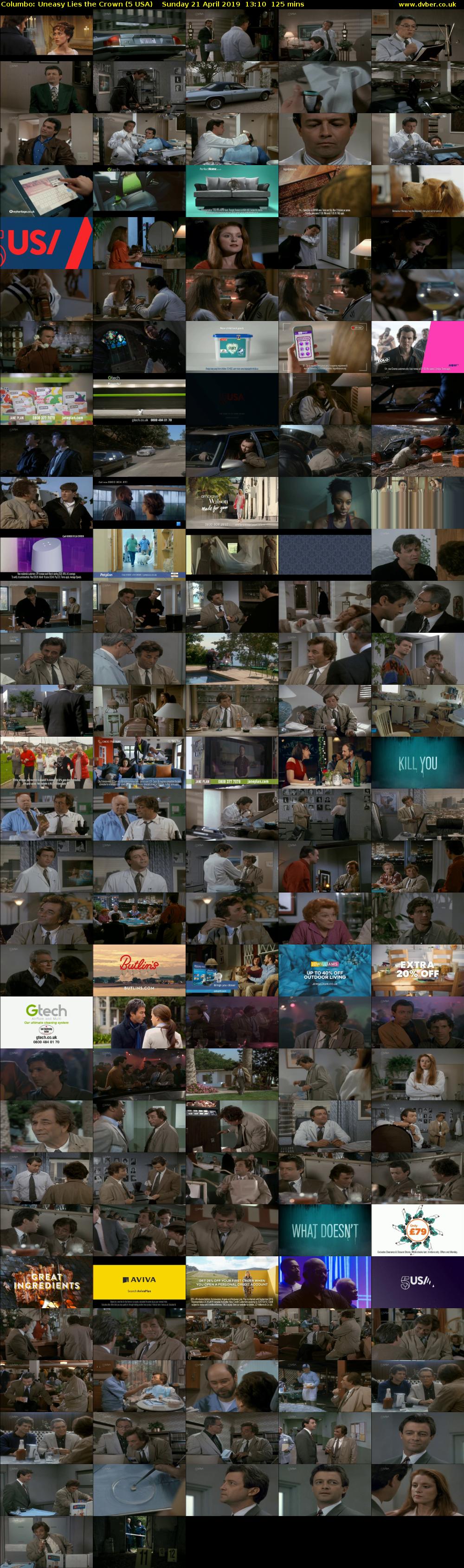 Columbo: Uneasy Lies the Crown (5 USA) Sunday 21 April 2019 13:10 - 15:15