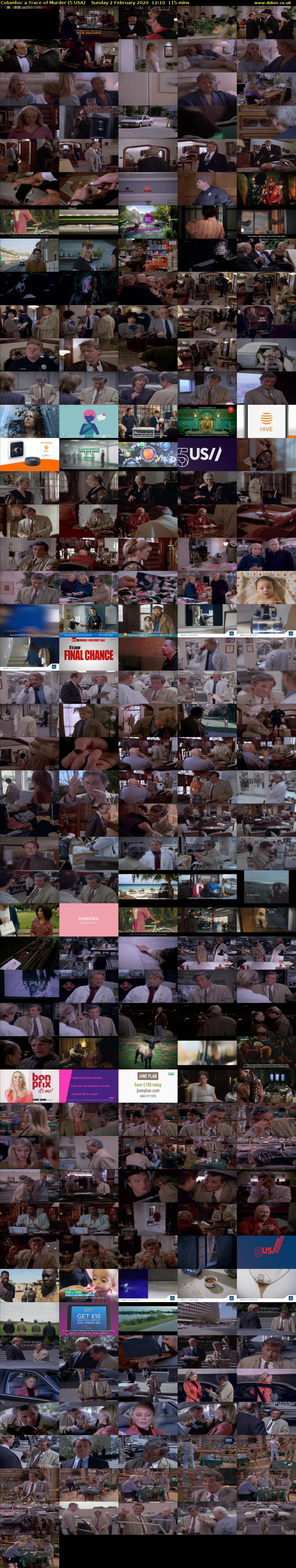 Columbo: a Trace of Murder (5 USA) Sunday 2 February 2020 12:10 - 14:05