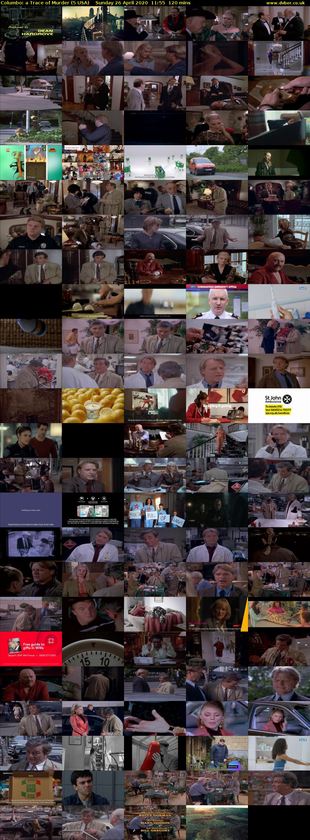 Columbo: a Trace of Murder (5 USA) Sunday 26 April 2020 11:55 - 13:55