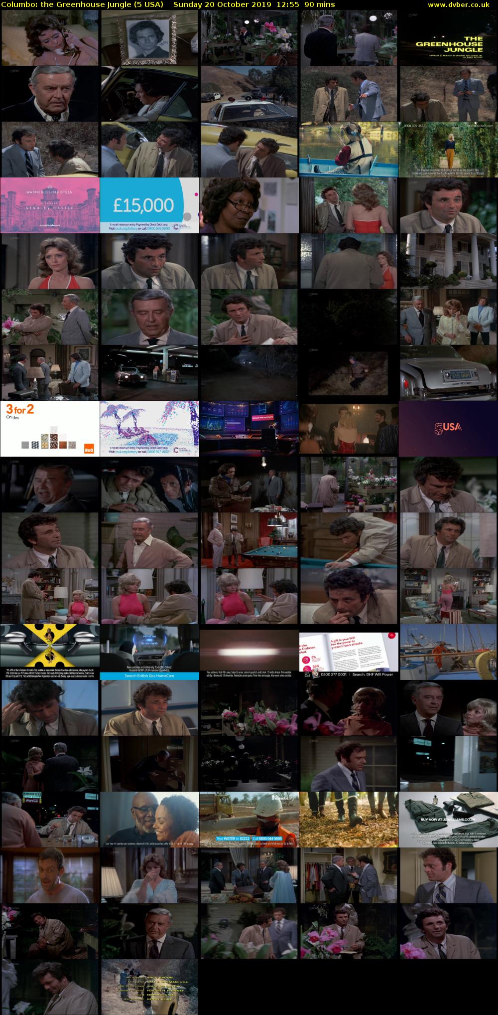 Columbo: the Greenhouse Jungle (5 USA) Sunday 20 October 2019 12:55 - 14:25