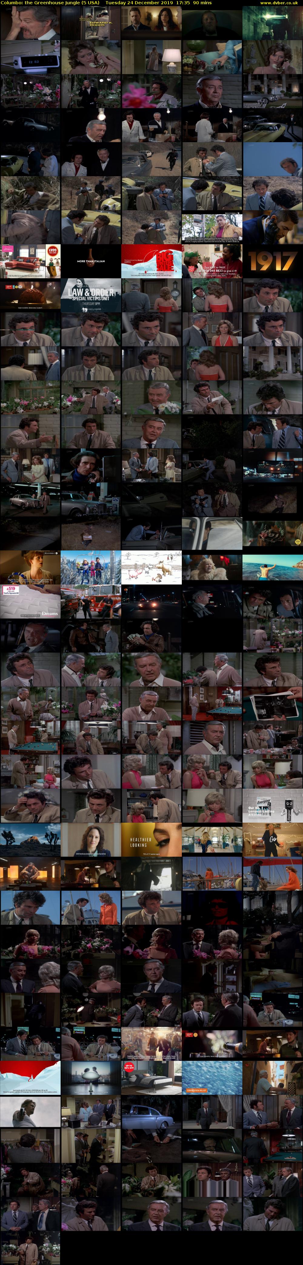 Columbo: the Greenhouse Jungle (5 USA) Tuesday 24 December 2019 17:35 - 19:05