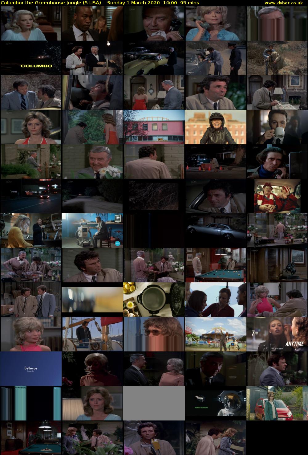 Columbo: the Greenhouse Jungle (5 USA) Sunday 1 March 2020 14:00 - 15:35