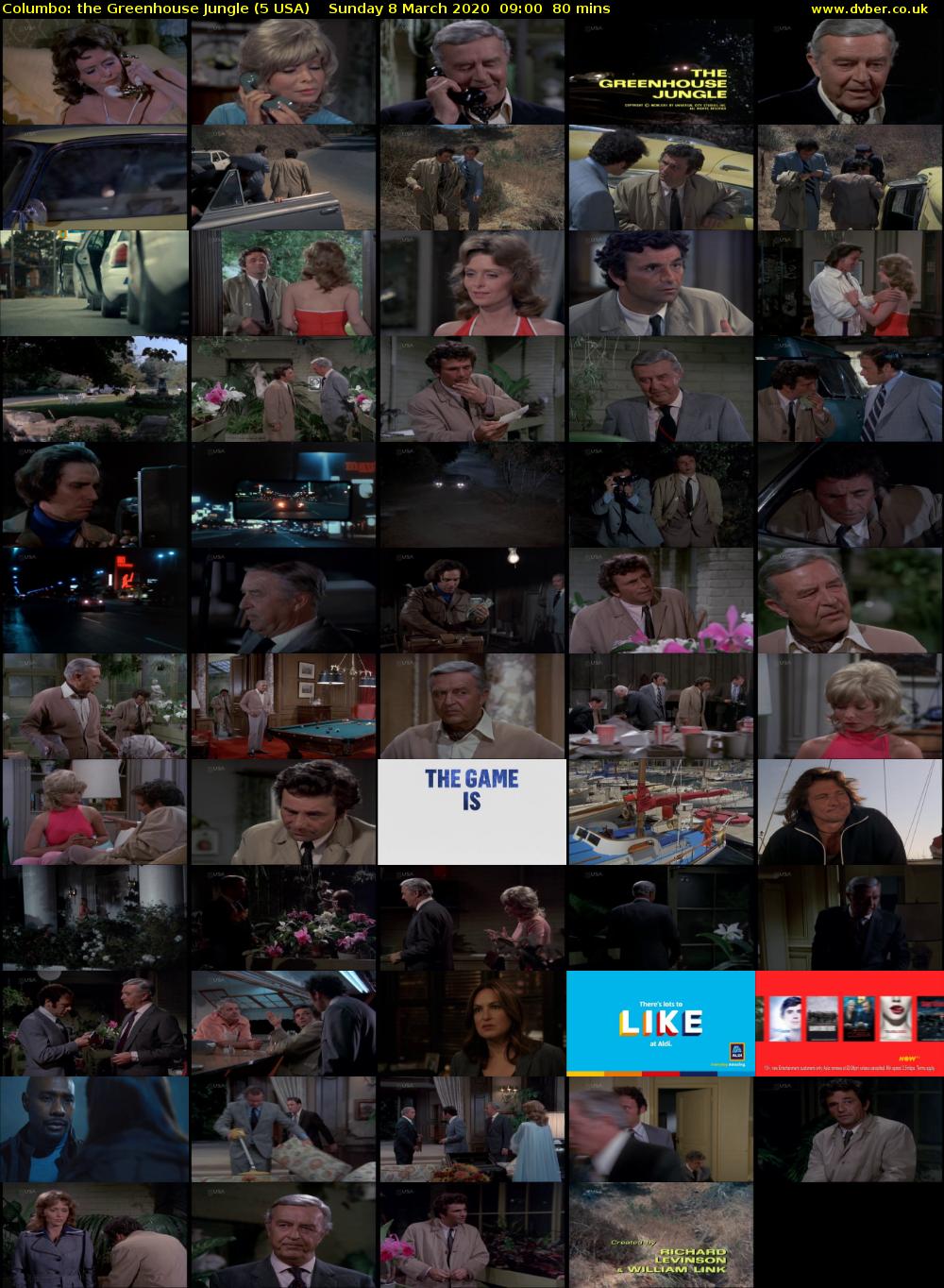 Columbo: the Greenhouse Jungle (5 USA) Sunday 8 March 2020 09:00 - 10:20