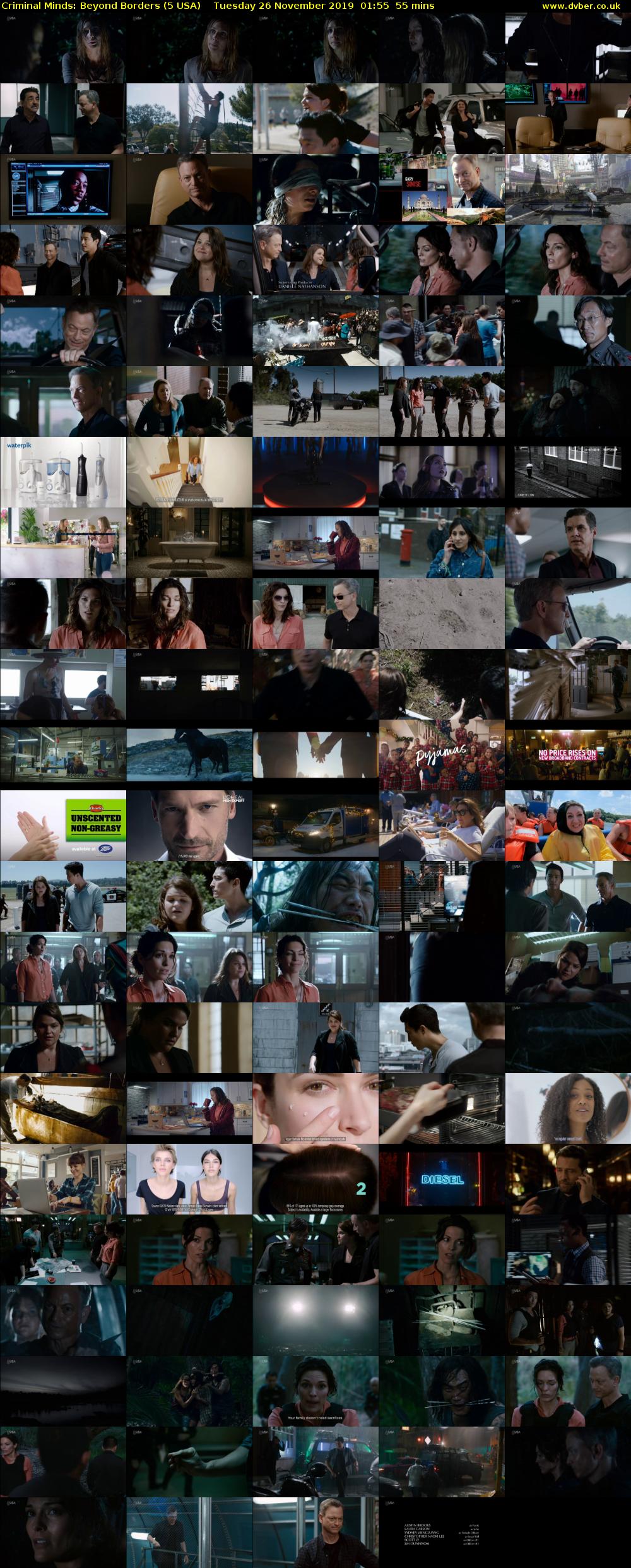 Criminal Minds: Beyond Borders (5 USA) Tuesday 26 November 2019 01:55 - 02:50
