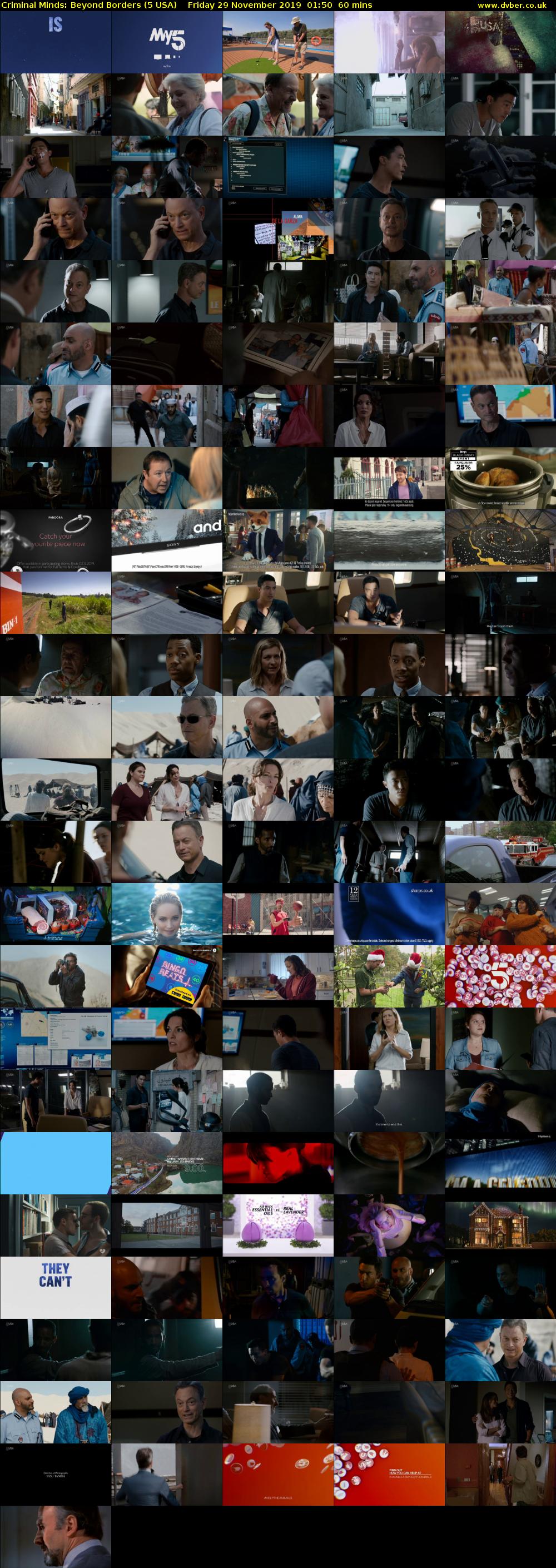 Criminal Minds: Beyond Borders (5 USA) Friday 29 November 2019 01:50 - 02:50