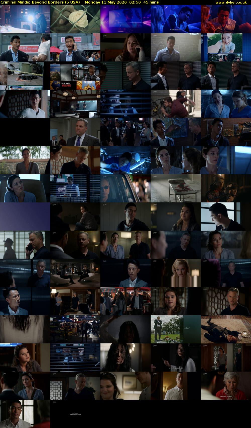 Criminal Minds: Beyond Borders (5 USA) Monday 11 May 2020 02:50 - 03:35