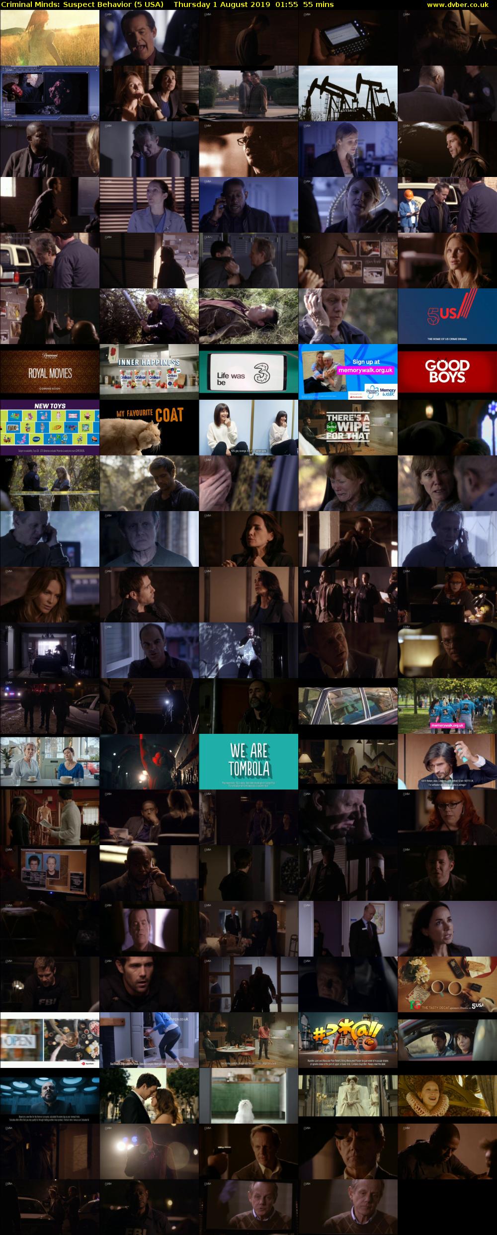Criminal Minds: Suspect Behavior (5 USA) Thursday 1 August 2019 01:55 - 02:50
