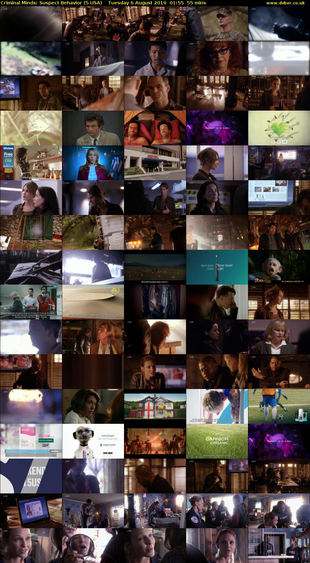 Criminal Minds: Suspect Behavior (5 USA) Tuesday 6 August 2019 01:55 - 02:50