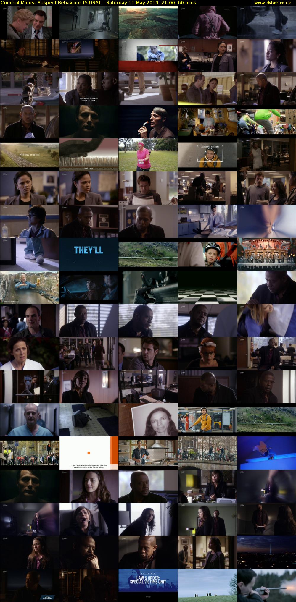 Criminal Minds: Suspect Behaviour (5 USA) Saturday 11 May 2019 21:00 - 22:00