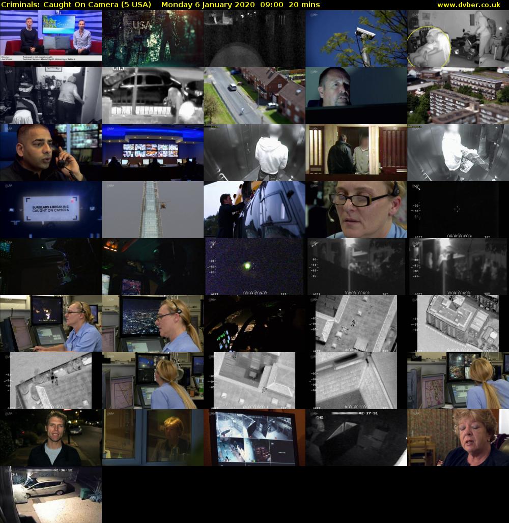 Criminals: Caught On Camera (5 USA) Monday 6 January 2020 09:00 - 09:20