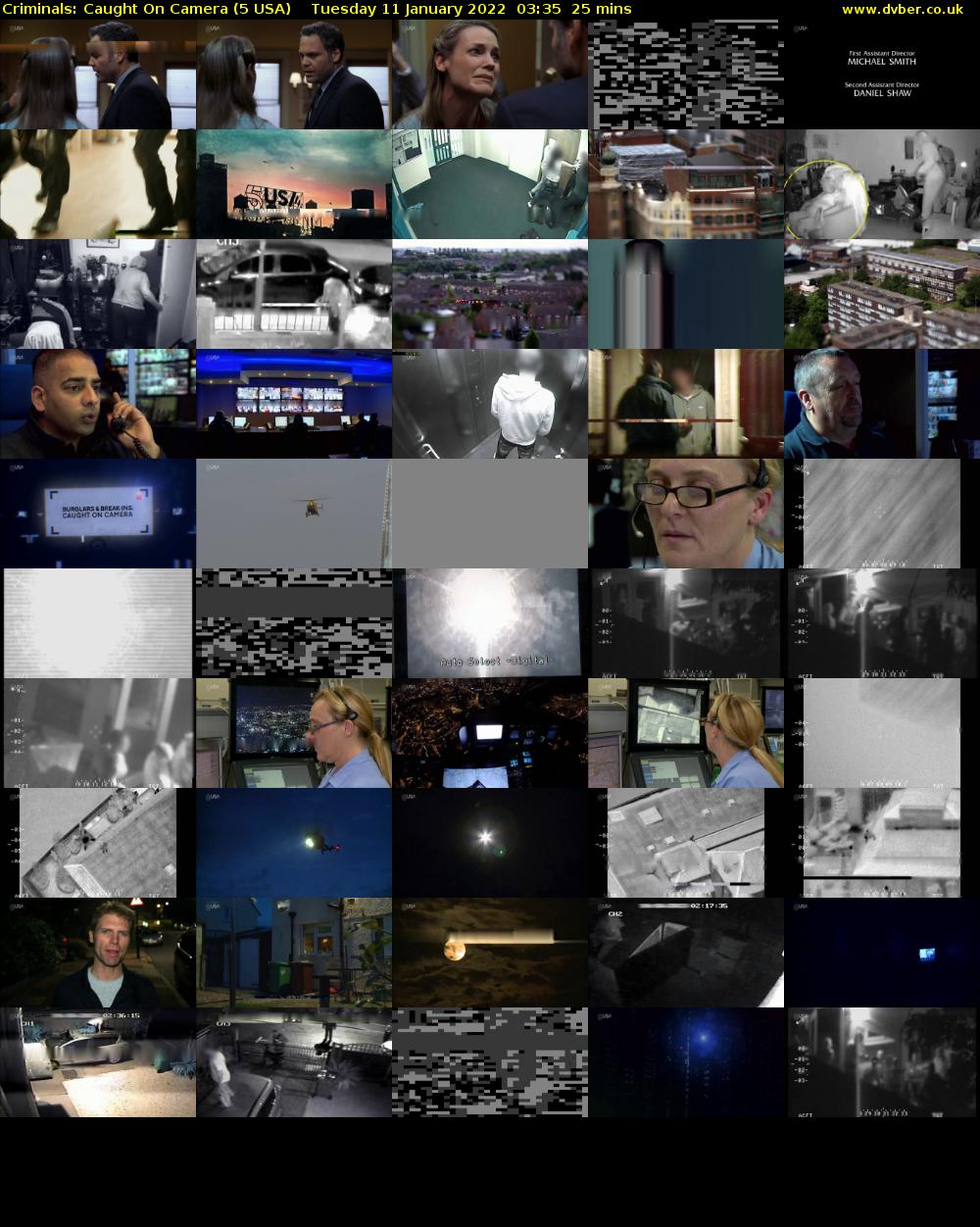 Criminals: Caught On Camera (5 USA) Tuesday 11 January 2022 03:35 - 04:00