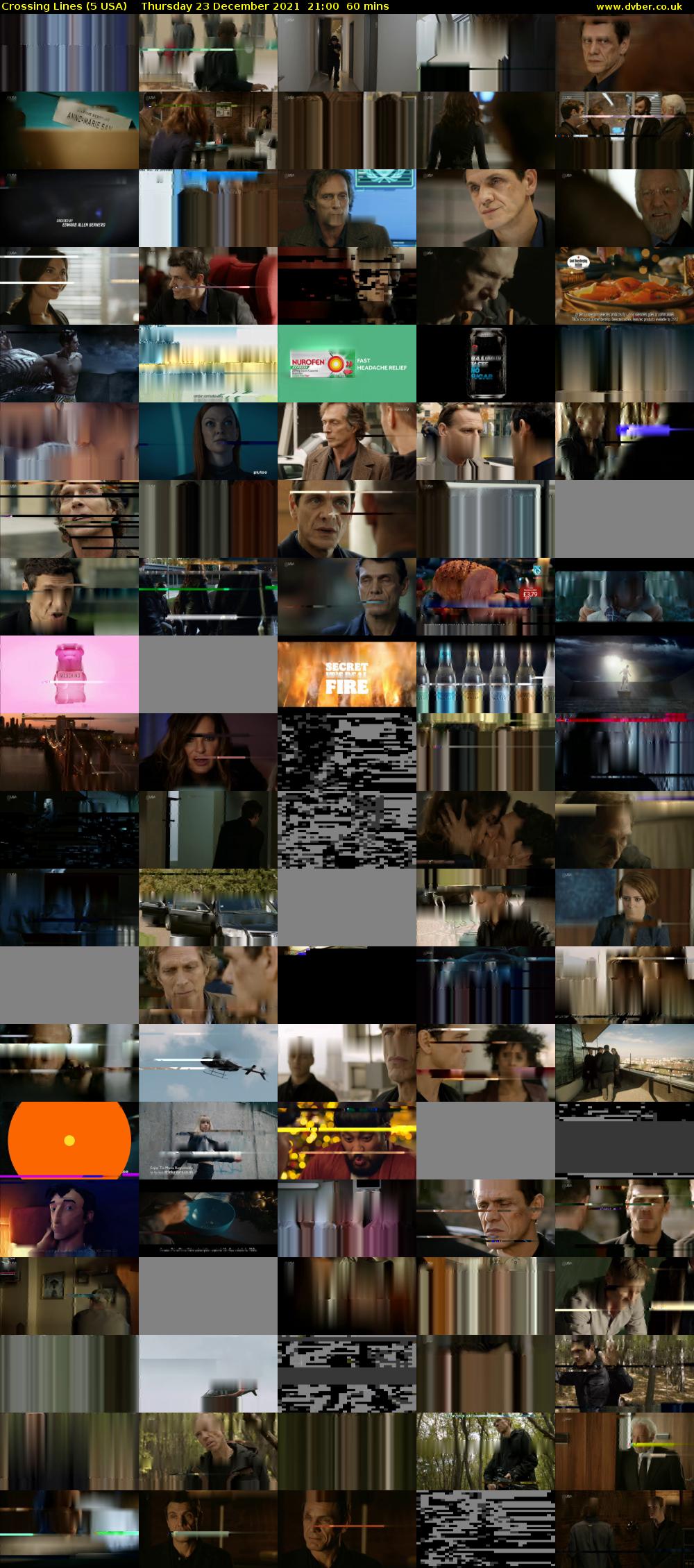 Crossing Lines (5 USA) Thursday 23 December 2021 21:00 - 22:00