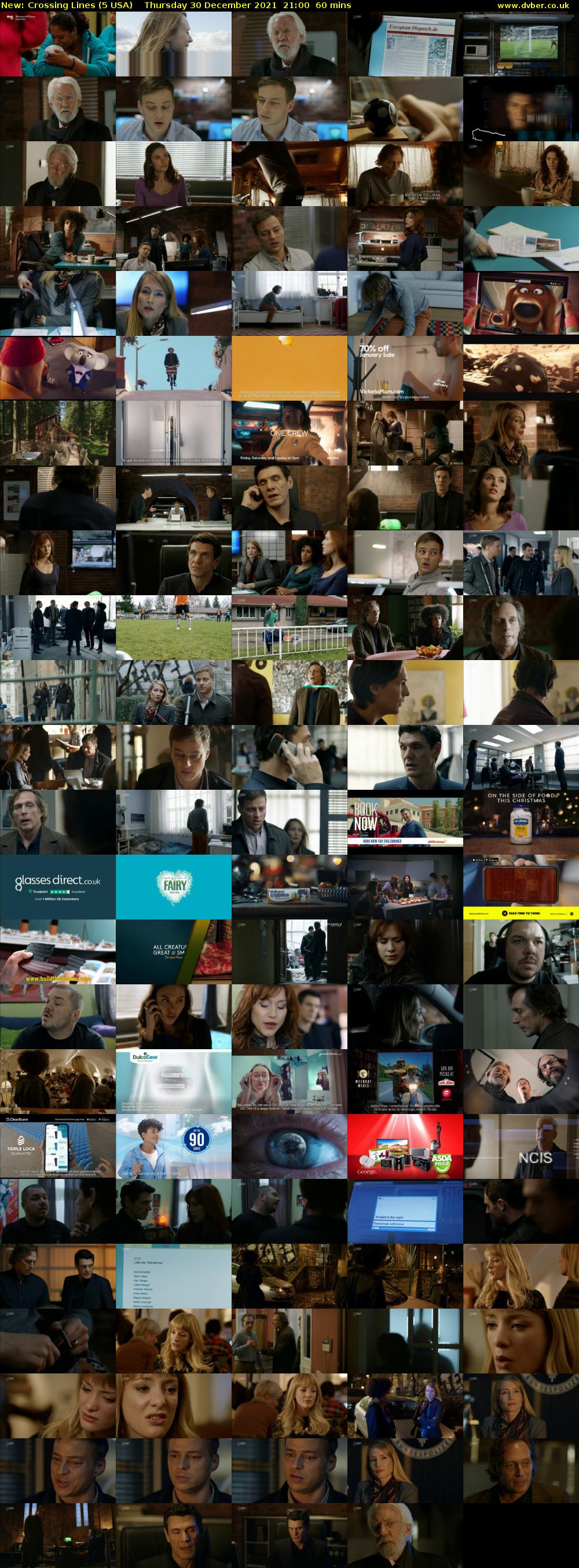 Crossing Lines (5 USA) Thursday 30 December 2021 21:00 - 22:00