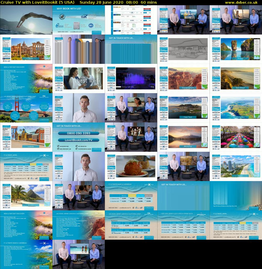 Cruise TV with LoveitBookit (5 USA) Sunday 28 June 2020 08:00 - 09:00