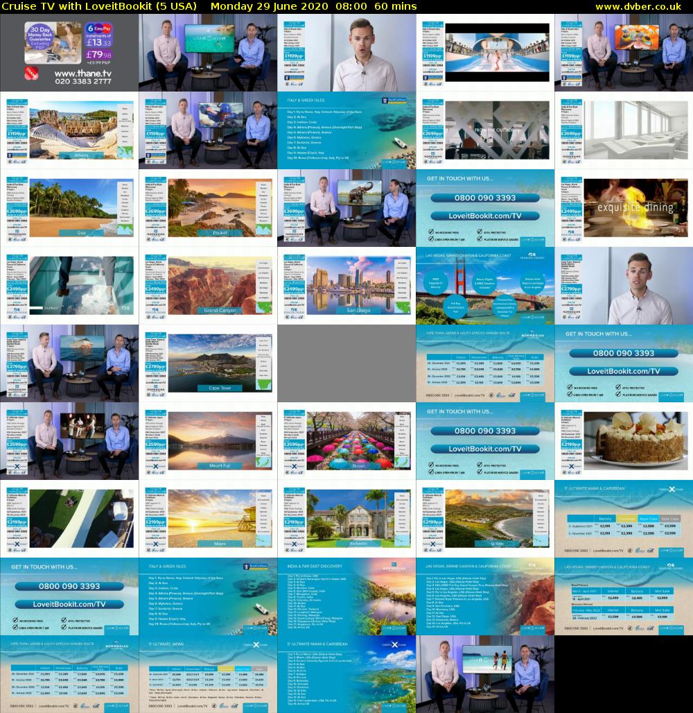 Cruise TV with LoveitBookit (5 USA) Monday 29 June 2020 08:00 - 09:00