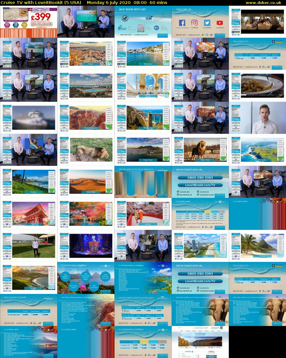 Cruise TV with LoveitBookit (5 USA) Monday 6 July 2020 08:00 - 09:00