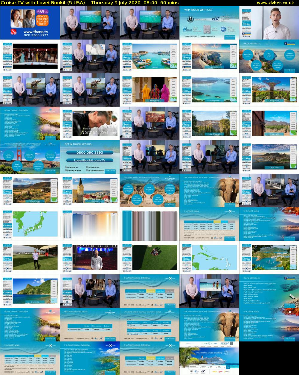 Cruise TV with LoveitBookit (5 USA) Thursday 9 July 2020 08:00 - 09:00