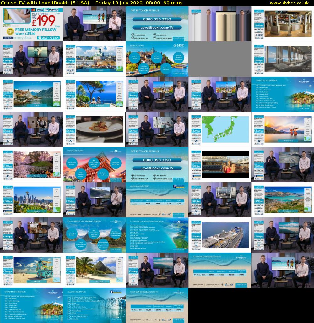 Cruise TV with LoveitBookit (5 USA) Friday 10 July 2020 08:00 - 09:00