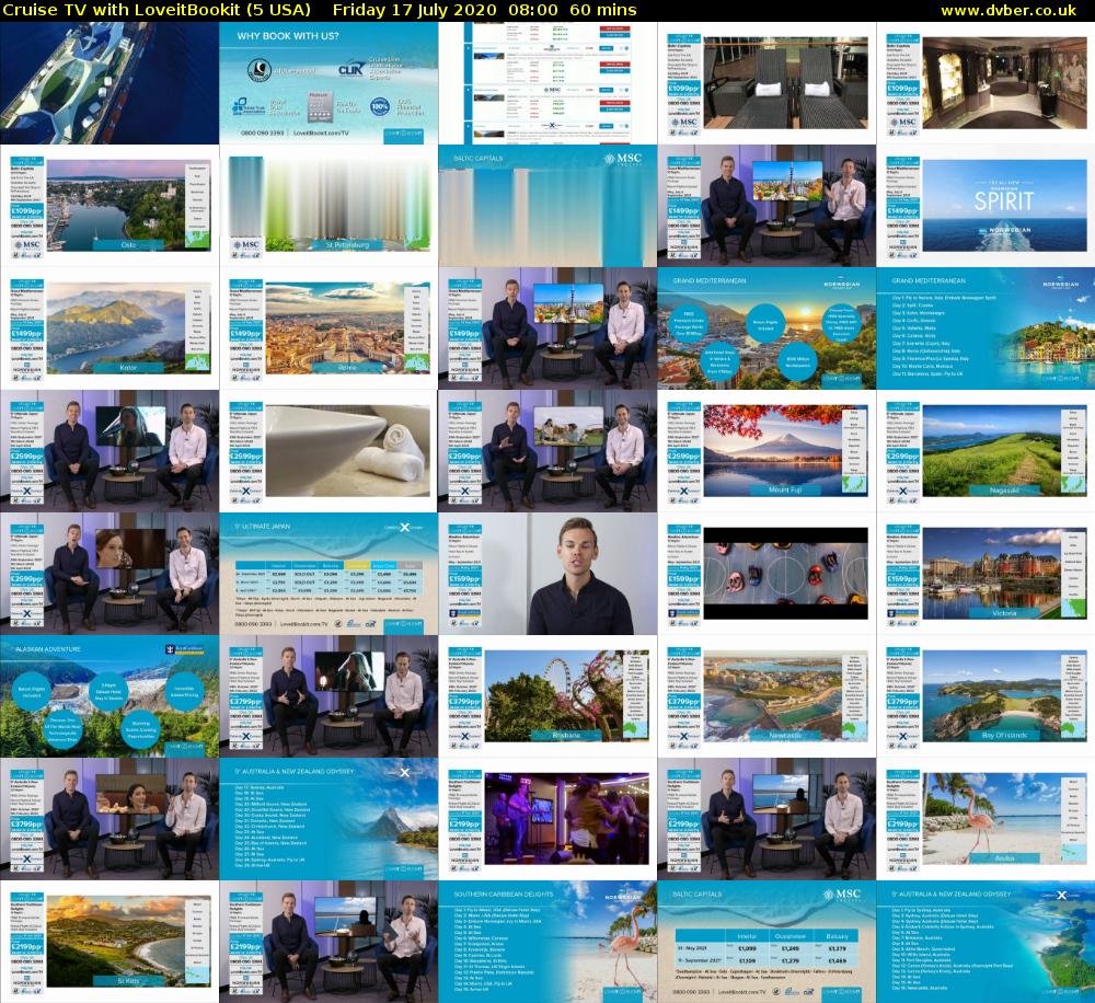 Cruise TV with LoveitBookit (5 USA) Friday 17 July 2020 08:00 - 09:00