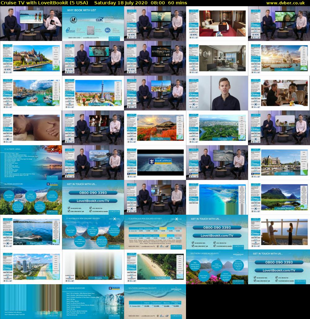 Cruise TV with LoveitBookit (5 USA) Saturday 18 July 2020 08:00 - 09:00