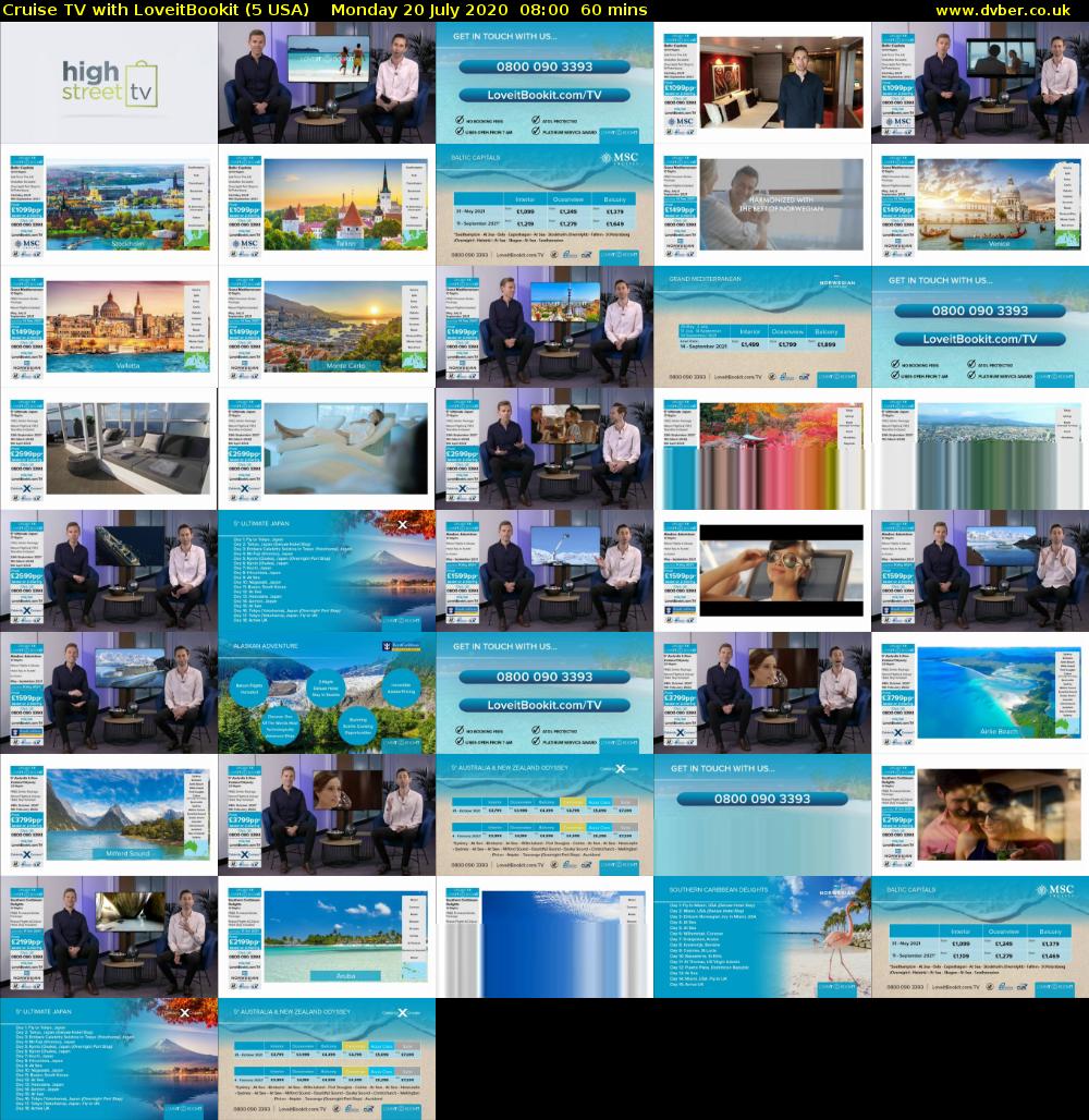 Cruise TV with LoveitBookit (5 USA) Monday 20 July 2020 08:00 - 09:00