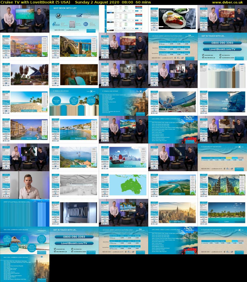Cruise TV with LoveitBookit (5 USA) Sunday 2 August 2020 08:00 - 09:00