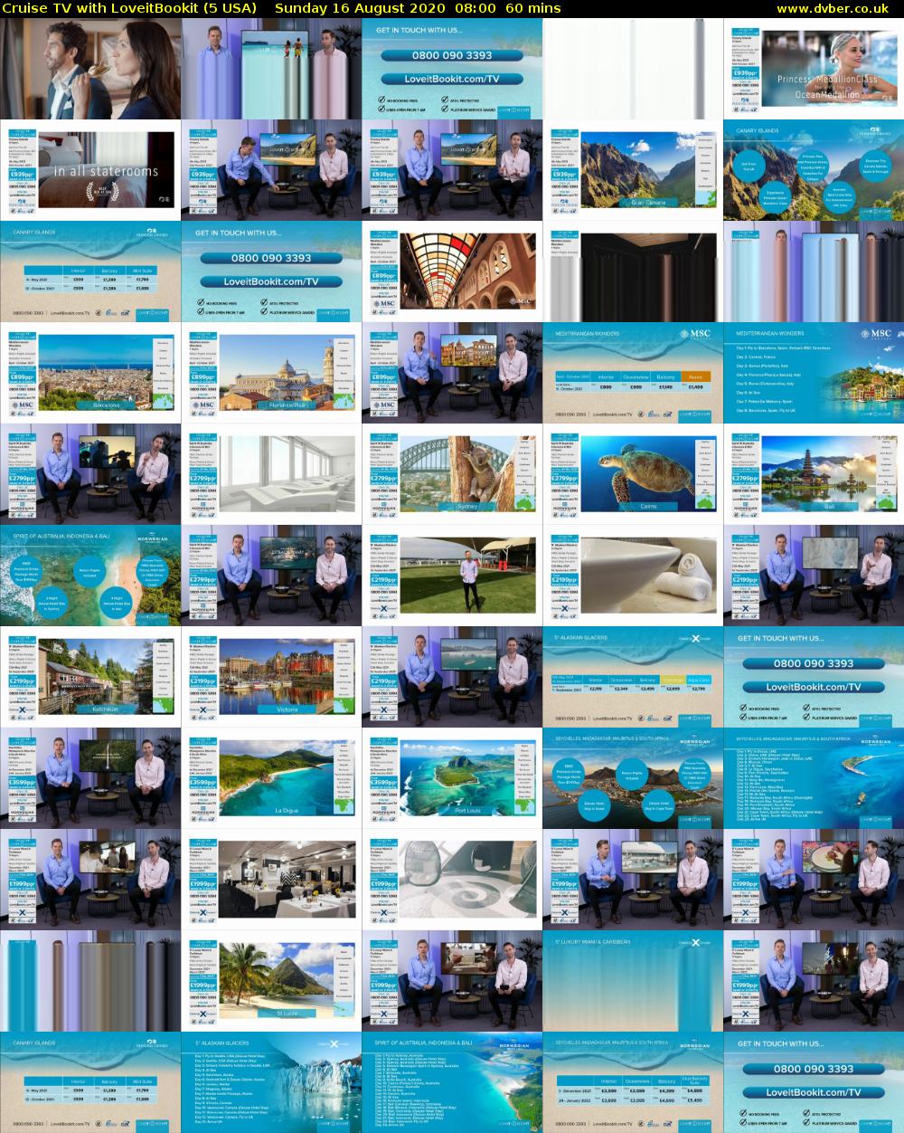 Cruise TV with LoveitBookit (5 USA) Sunday 16 August 2020 08:00 - 09:00