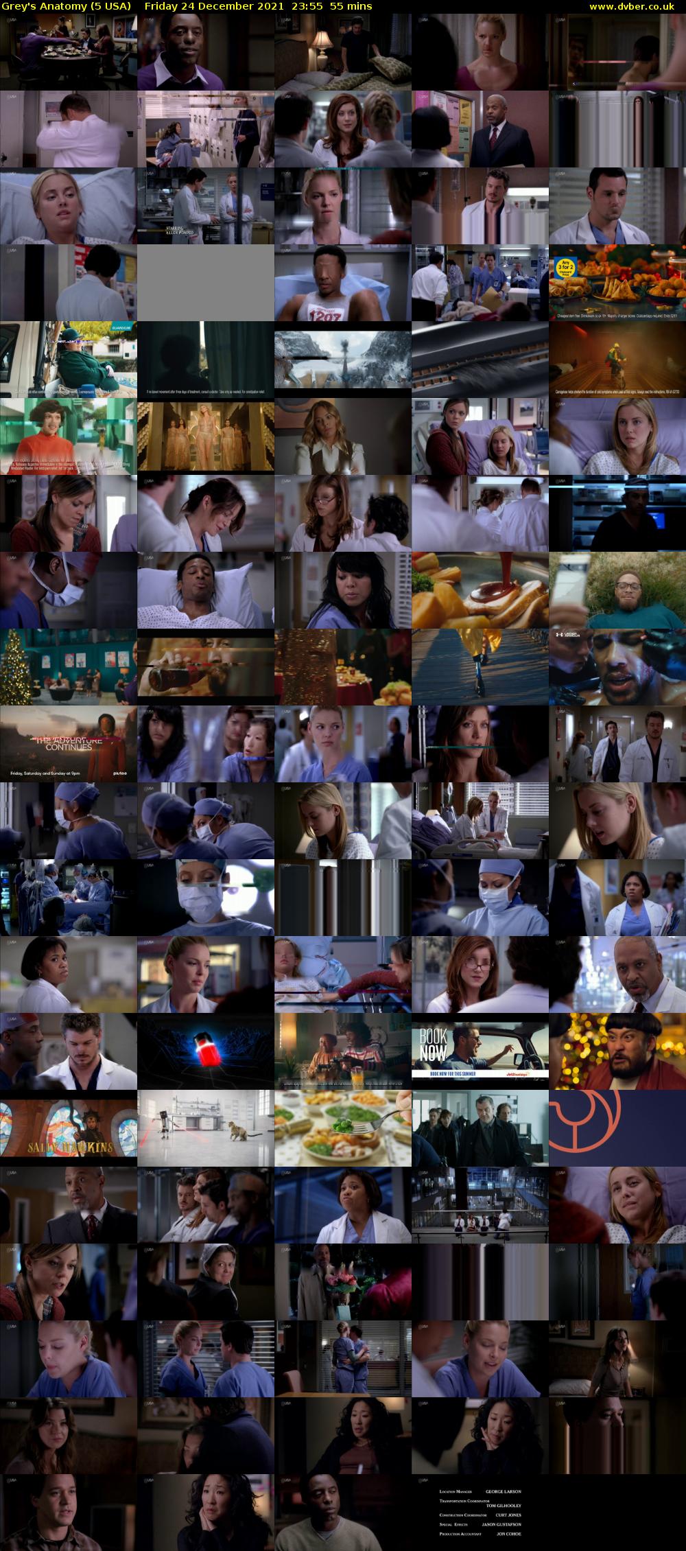 Grey's Anatomy (5 USA) Friday 24 December 2021 23:55 - 00:50