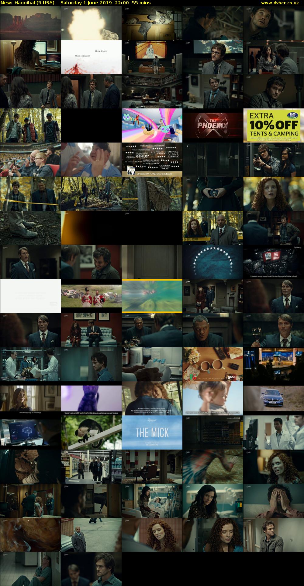 Hannibal (5 USA) Saturday 1 June 2019 22:00 - 22:55