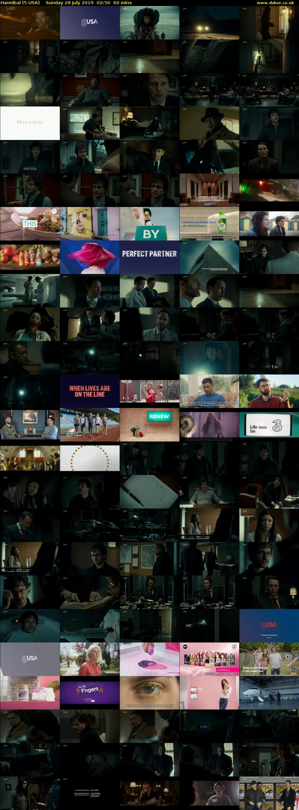 Hannibal (5 USA) Sunday 28 July 2019 02:50 - 03:50