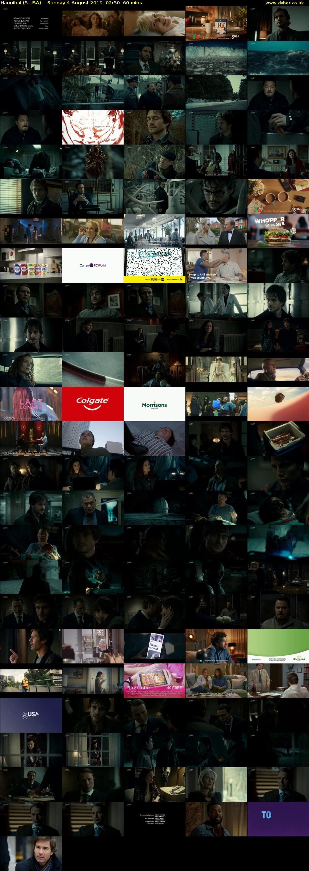 Hannibal (5 USA) Sunday 4 August 2019 02:50 - 03:50