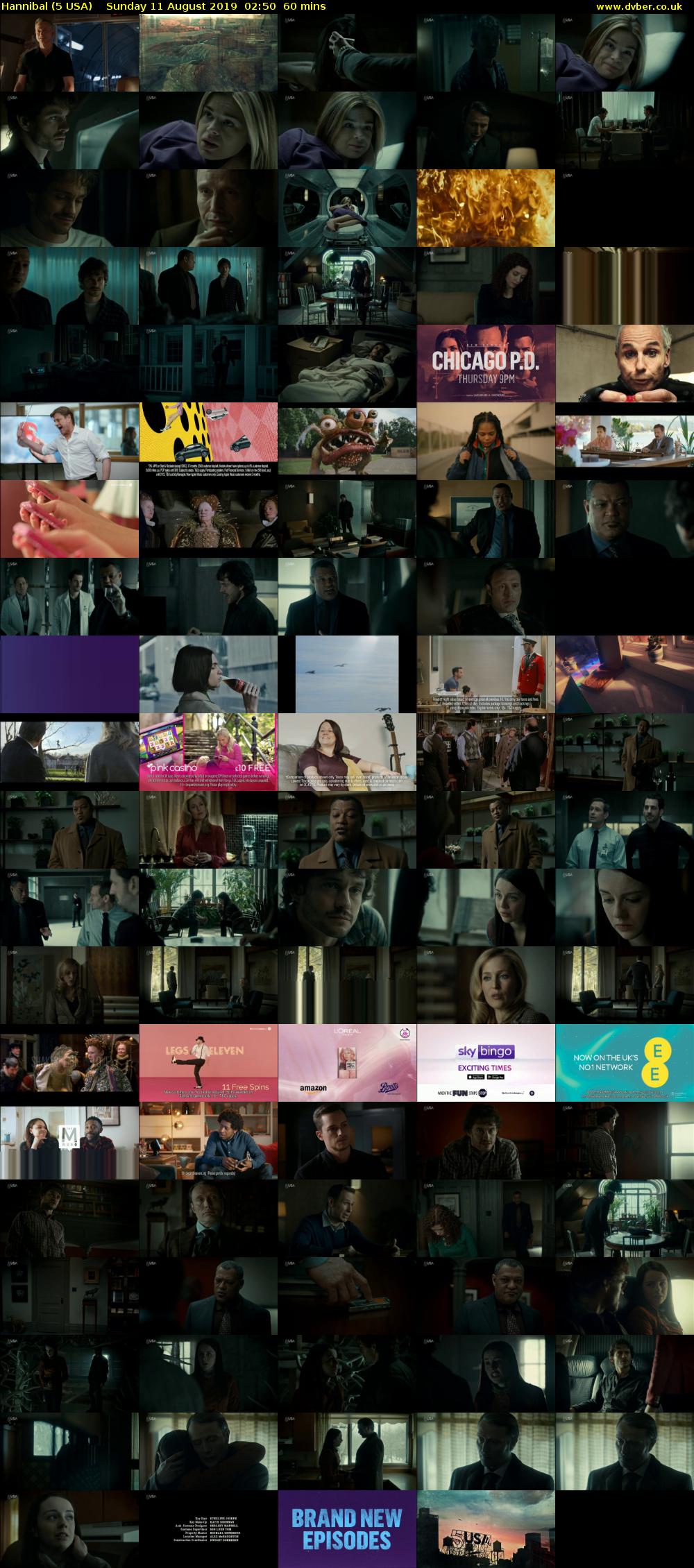Hannibal (5 USA) Sunday 11 August 2019 02:50 - 03:50