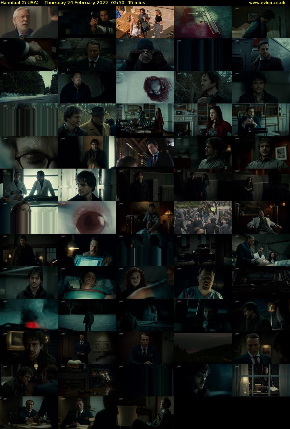 Hannibal (5 USA) Thursday 24 February 2022 02:50 - 03:35