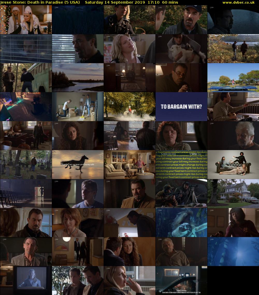 Jesse Stone: Death in Paradise (5 USA) Saturday 14 September 2019 17:10 - 18:10