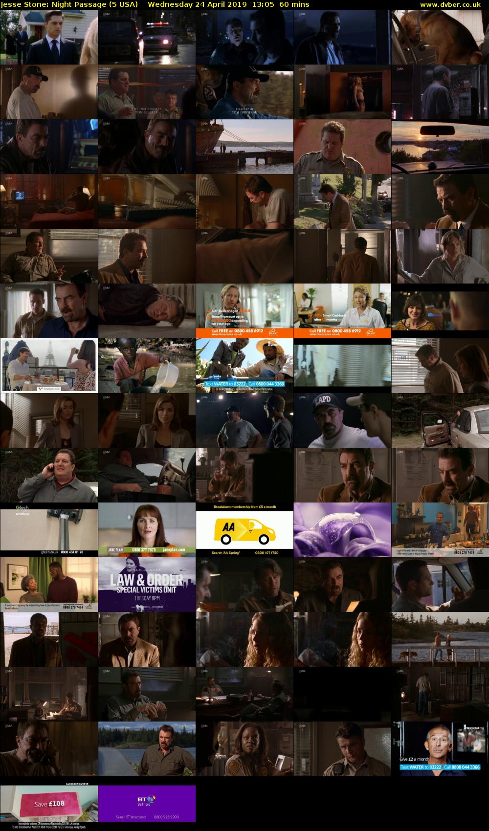 Jesse Stone: Night Passage (5 USA) Wednesday 24 April 2019 13:05 - 14:05