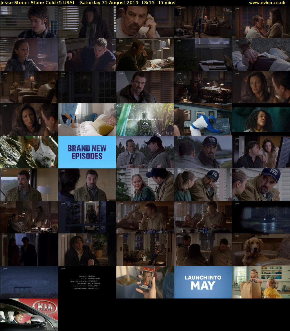 Jesse Stone: Stone Cold (5 USA) Saturday 31 August 2019 18:15 - 19:00