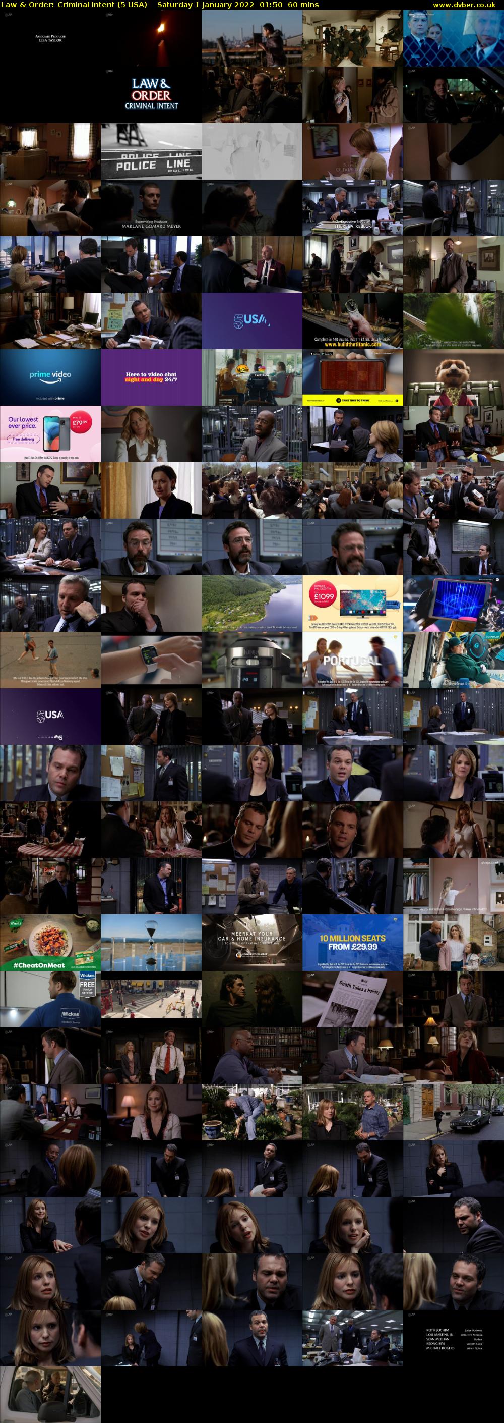 Law & Order: Criminal Intent (5 USA) Saturday 1 January 2022 01:50 - 02:50