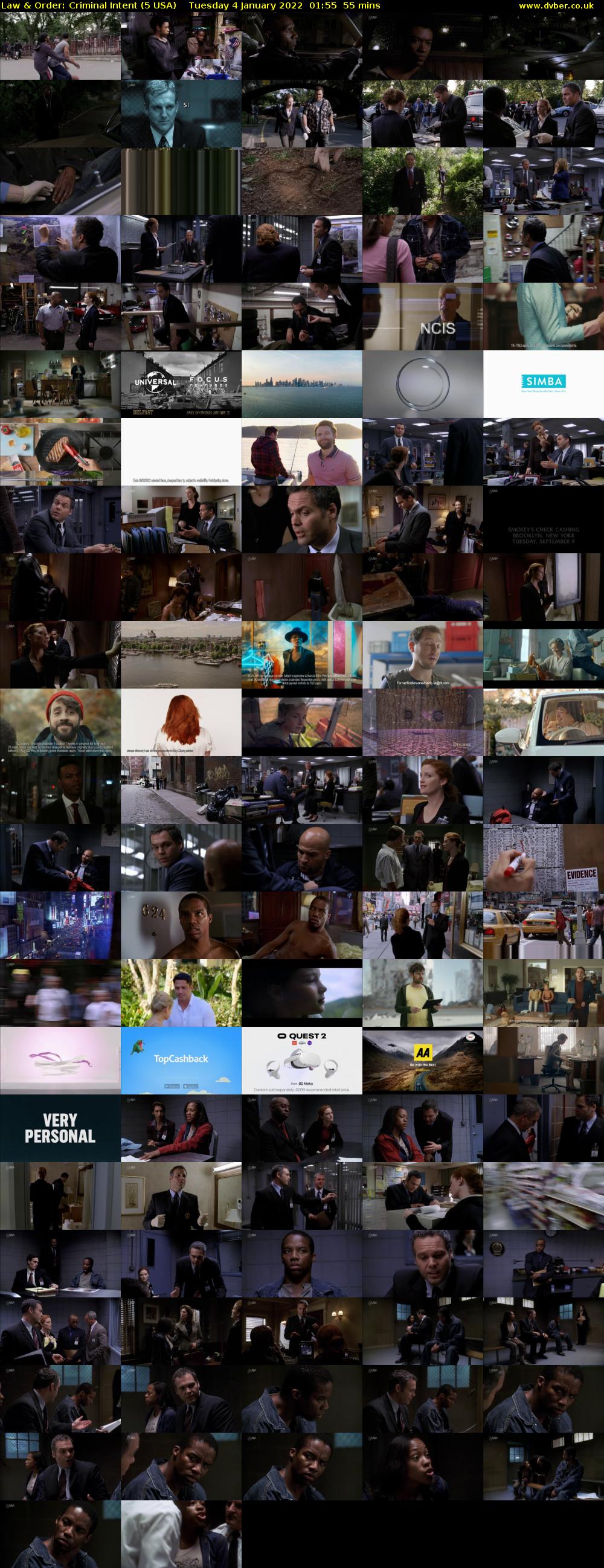 Law & Order: Criminal Intent (5 USA) Tuesday 4 January 2022 01:55 - 02:50