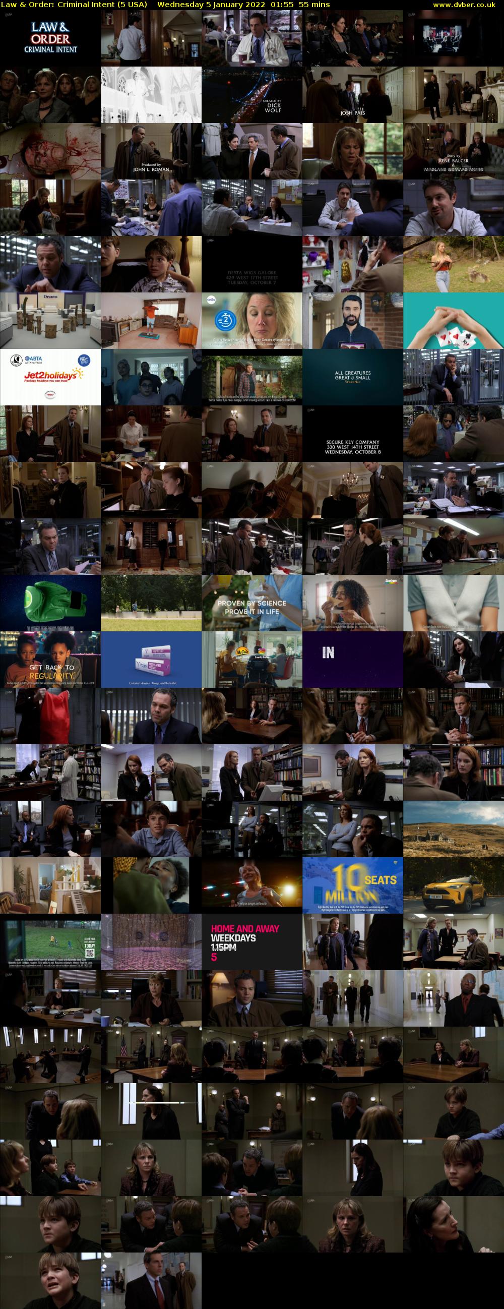 Law & Order: Criminal Intent (5 USA) Wednesday 5 January 2022 01:55 - 02:50