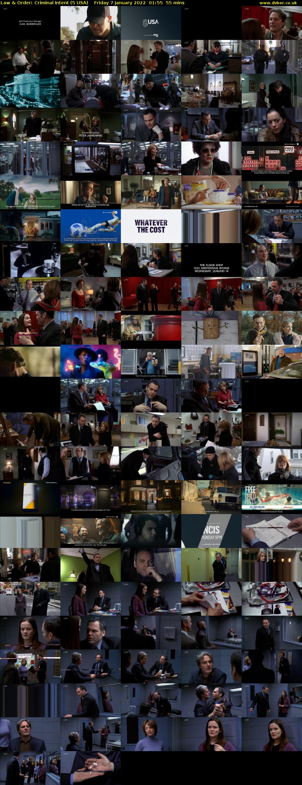 Law & Order: Criminal Intent (5 USA) Friday 7 January 2022 01:55 - 02:50