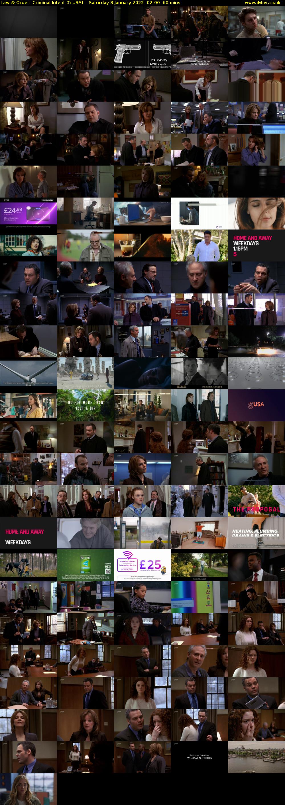 Law & Order: Criminal Intent (5 USA) Saturday 8 January 2022 02:00 - 03:00