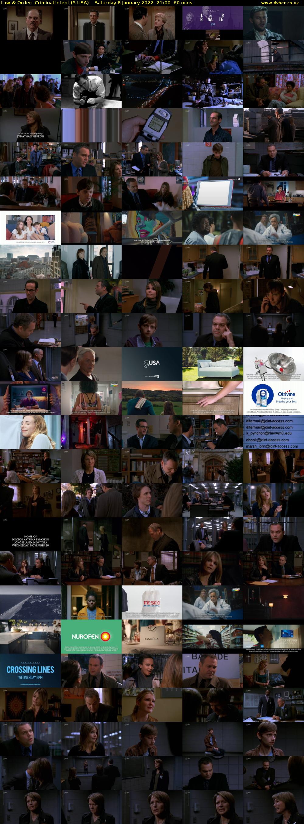 Law & Order: Criminal Intent (5 USA) Saturday 8 January 2022 21:00 - 22:00