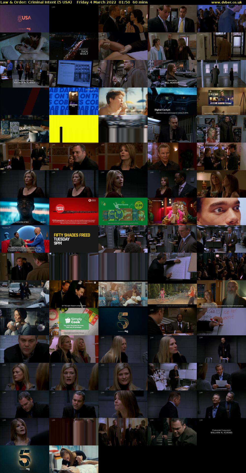 Law & Order: Criminal Intent (5 USA) Friday 4 March 2022 01:50 - 02:50