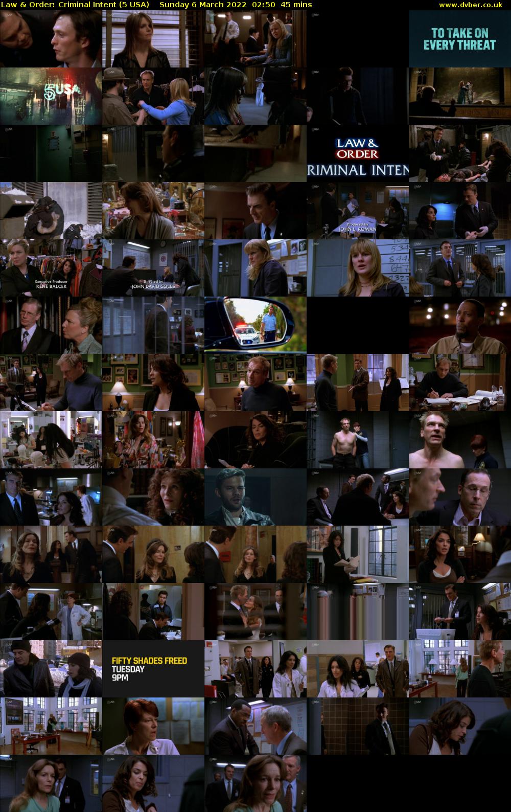 Law & Order: Criminal Intent (5 USA) Sunday 6 March 2022 02:50 - 03:35