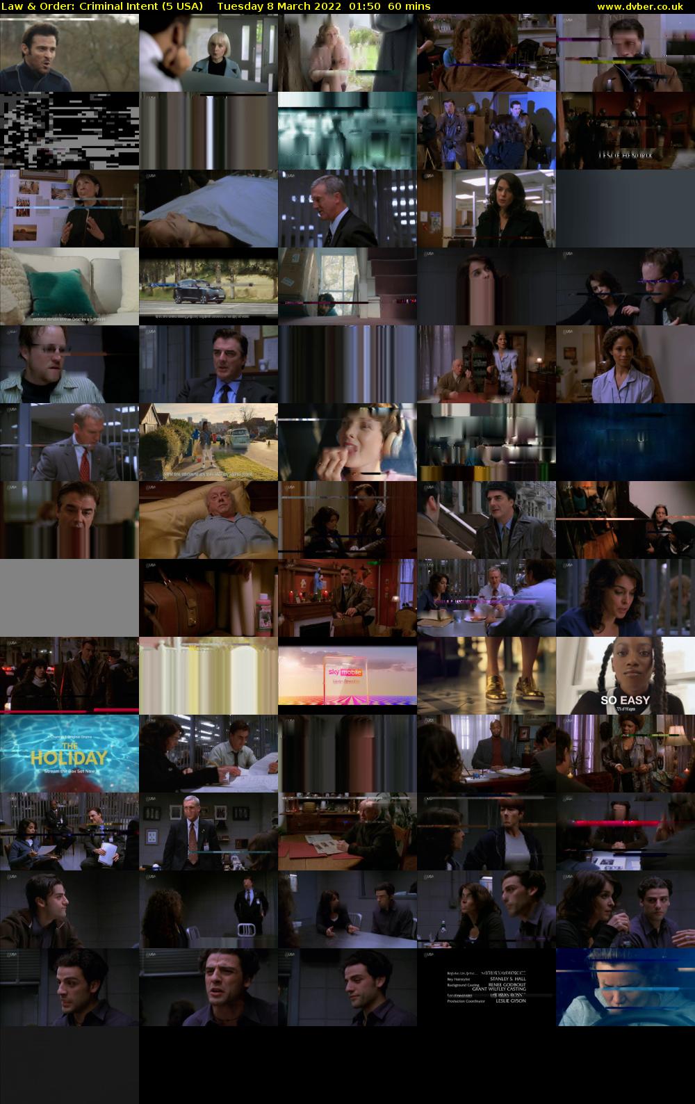 Law & Order: Criminal Intent (5 USA) Tuesday 8 March 2022 01:50 - 02:50