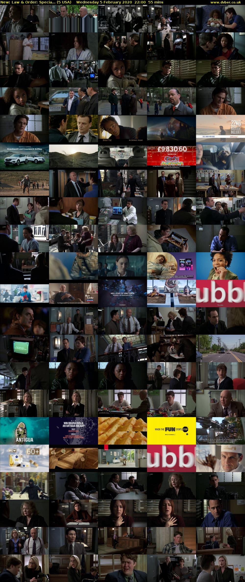 Law & Order: Specia... (5 USA) Wednesday 5 February 2020 22:00 - 22:55